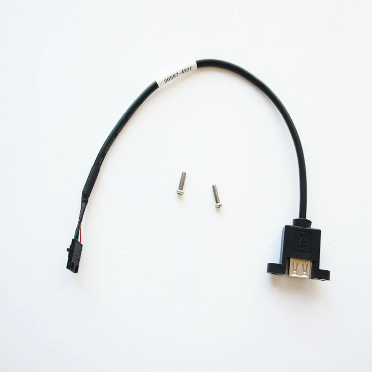 custom USB cable 10 pin IDC to TYCO 5 pin housing wire harness