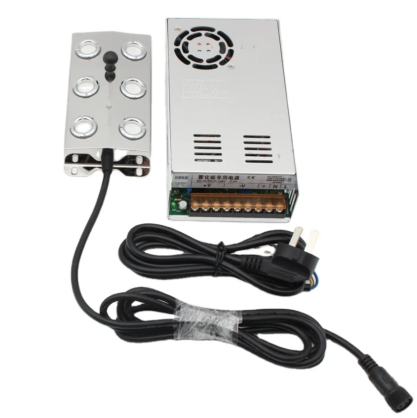 Увлажнитель для грибов, ультразвуковой распылитель для гидропоники, фонтанов, прудов, теплиц, 6 насадок