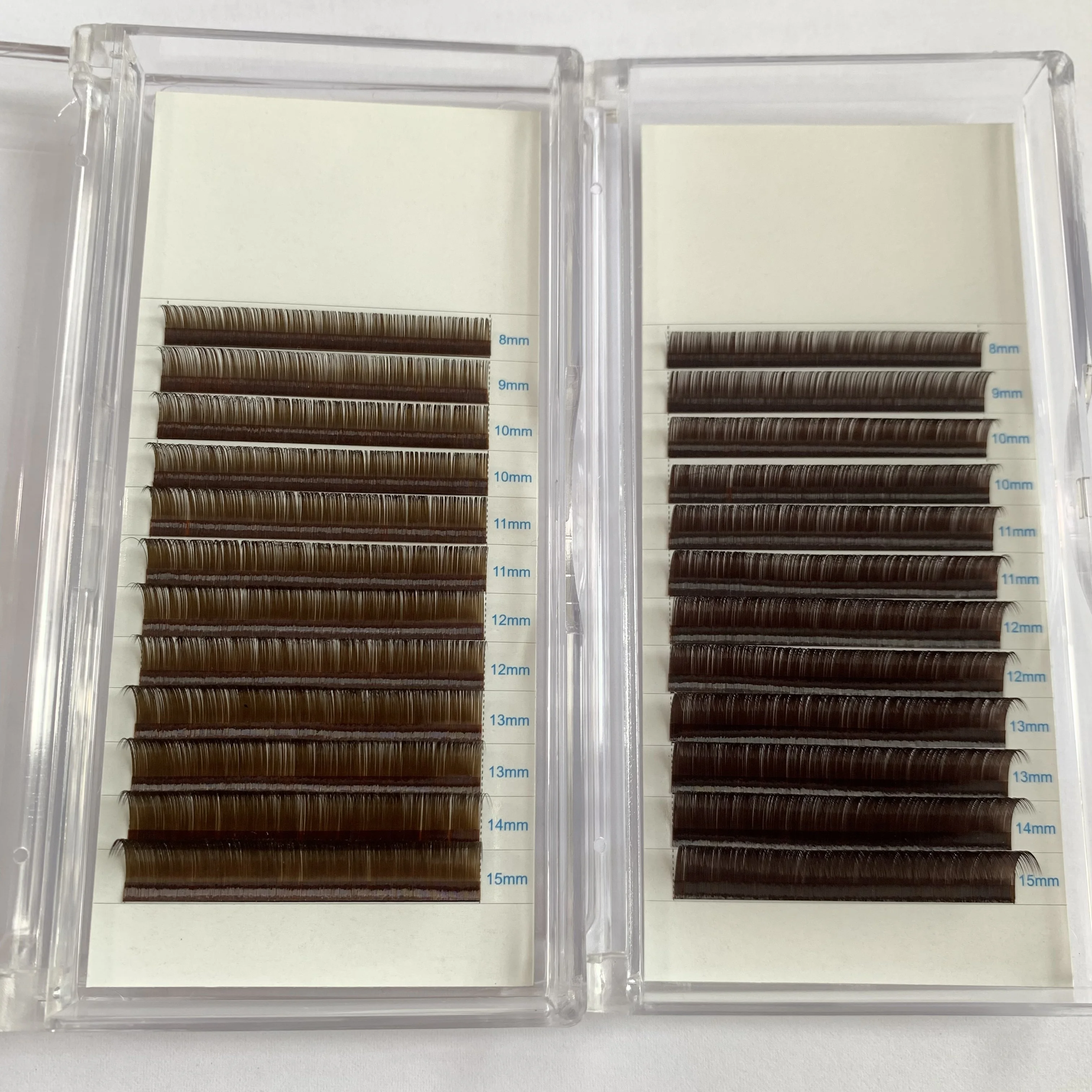 Dark Brown 0.03 0.05 0.07 mm Eyelash Extensions Soft Matte Silk Lashes Faux Mink Individual Volume Lashes Natural