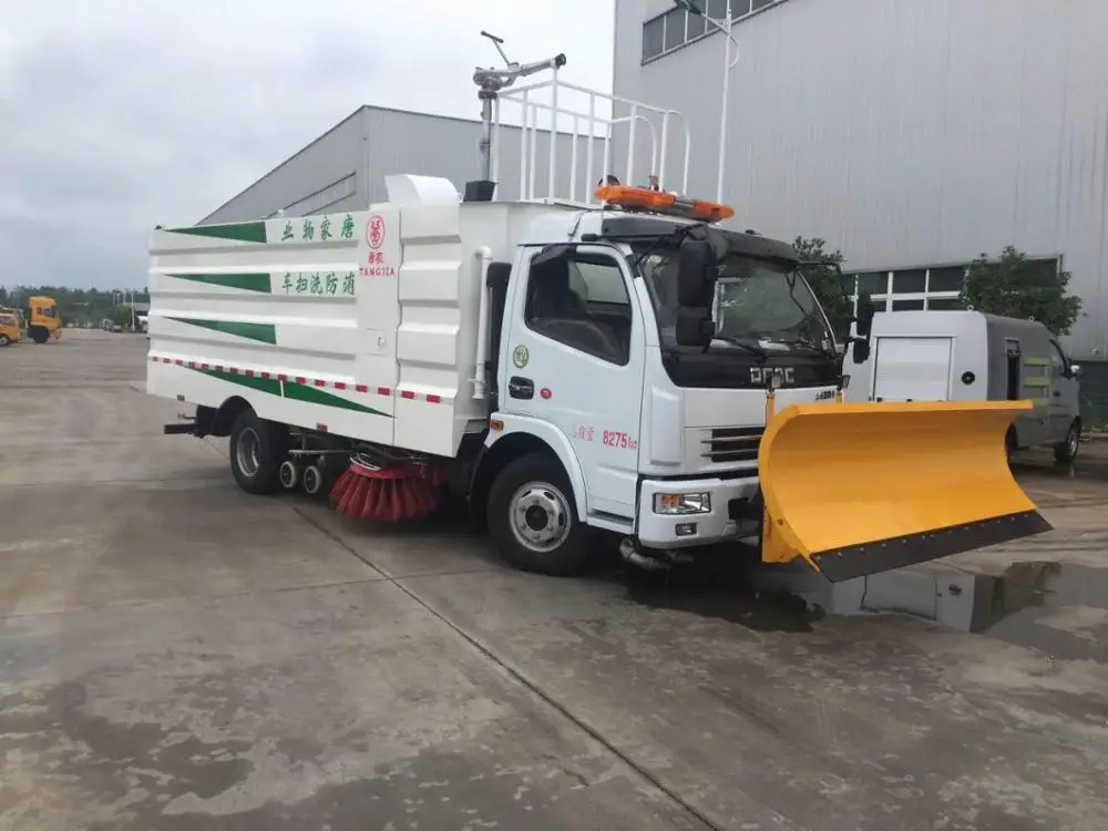 Made in China brand new 4x2 DFAC brand 9 tons high pressure cleaning sweeper truck