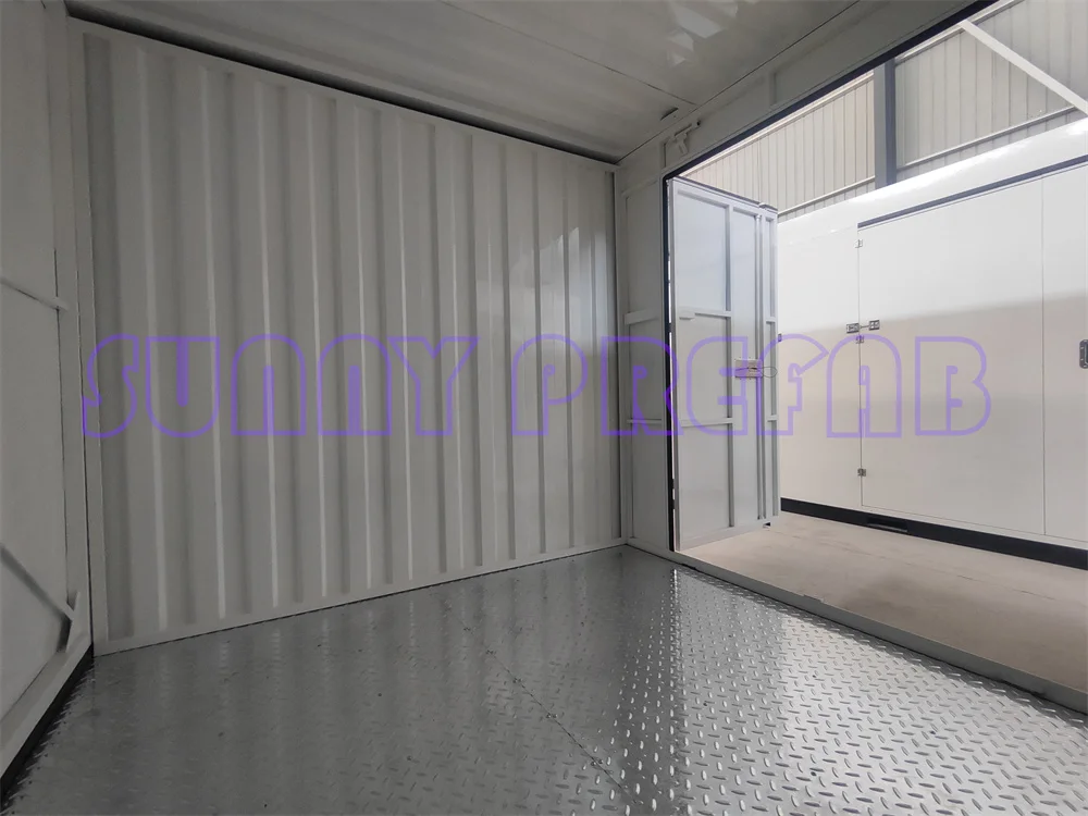 collapsible rolling up doors prefab assemble stackable  mobile container self storage portable storage foldable container