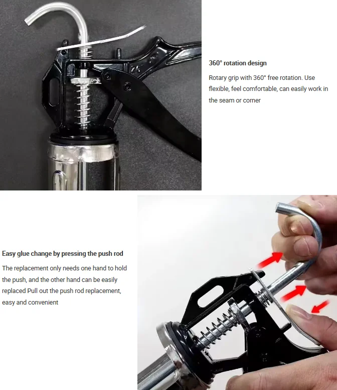 Caulking Silicone Gun Strengthen Heavy Duty Construction Epoxy Caulking Tools Glue Gun Adhesive Sealant Builders Decorating