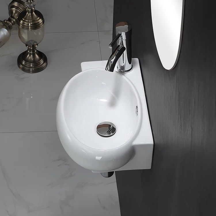 Cheap Price High Quality Ceramic Bathroom Sanitary Ware Mini Wall Hung Basin
