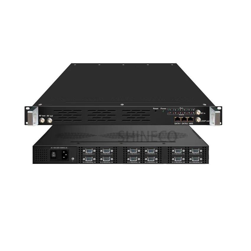 8 or 24 CVBS AV To DVB T Encoder modulator