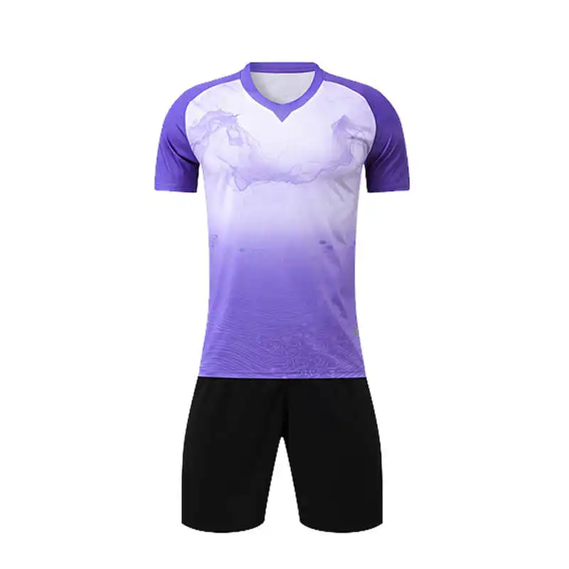Custom Soccer Jersey Blank Style Sublimation Personalized Customization Sportswear Blue White Soccer Jerseys Kit Soccer