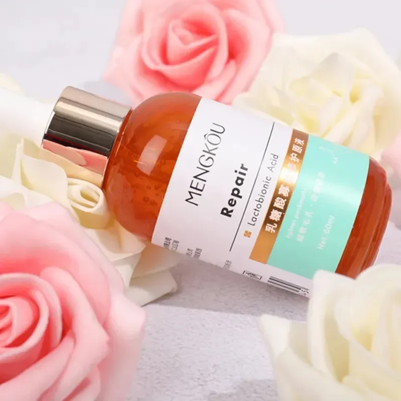 Private Label Lactobionic Acid Facial Serum for Skin Care Antioxidant and Whitening Pore Minimizing Face Serum