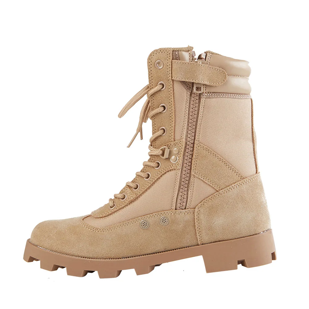 Panama Sole Cheap Training Hiking Tactical Black Leather Boots Unisex