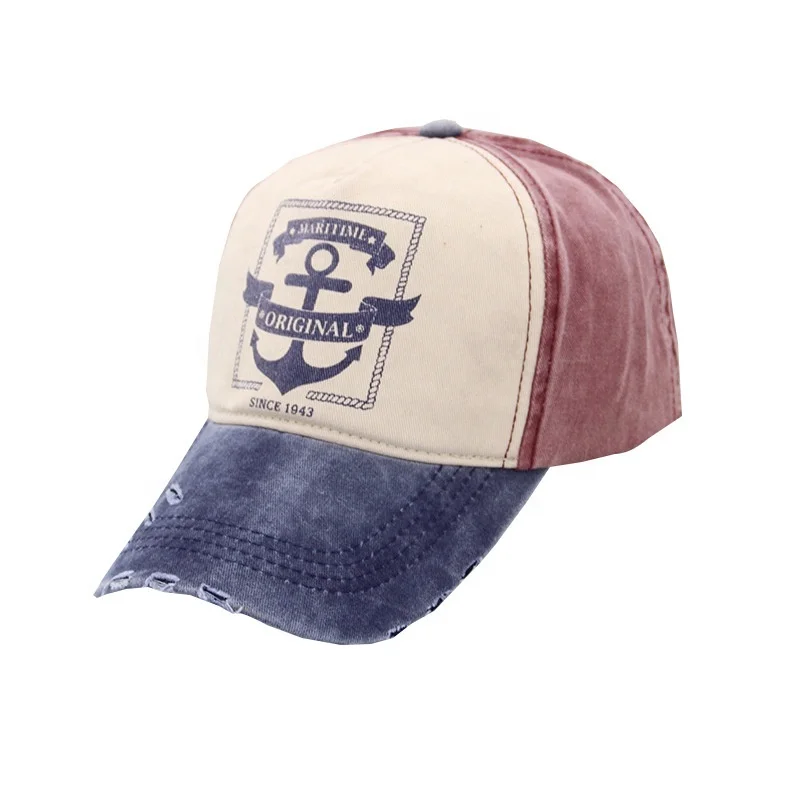 European and American fashion summer hat casual hipster men and women worn-out baseball cap