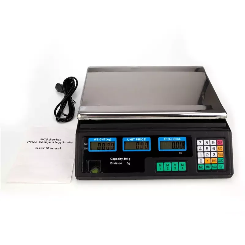 30 kg 40 kg ACS Price Computing Scale Hot Sale Electronic Digital Weight Machine for Retail Store Supermarket