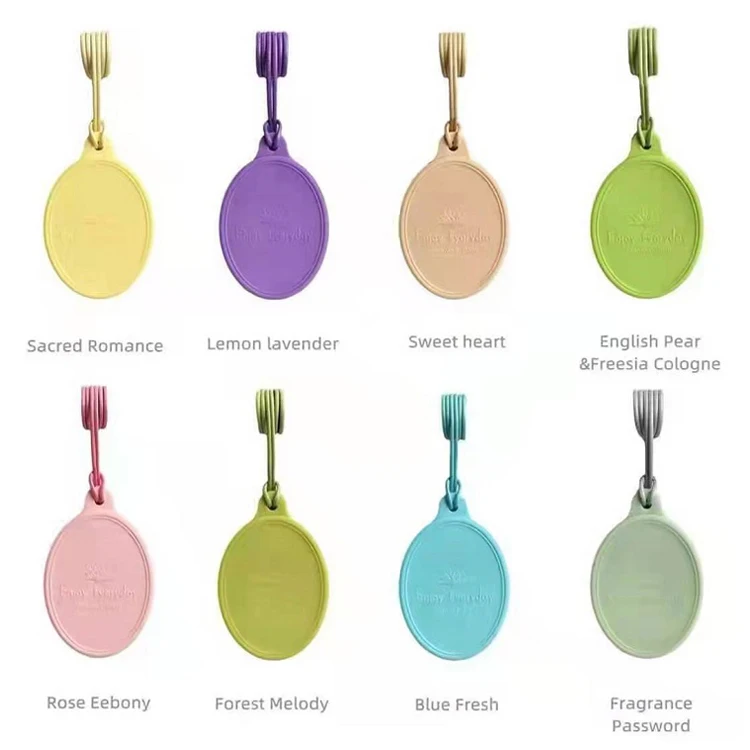 Best Home Fragrance Wardrobe Hanging Perfume Customized Logo Scented Plastic Card