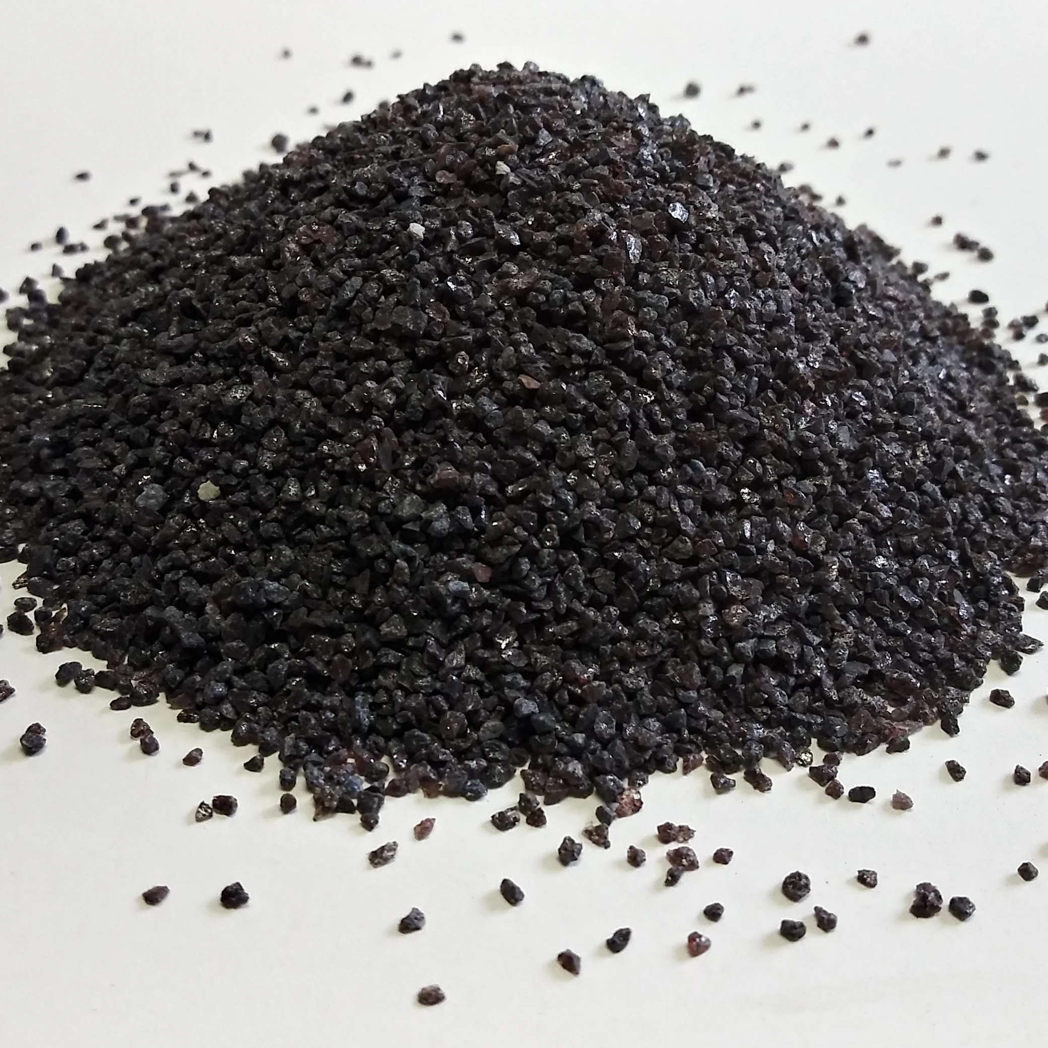 Blasting Media Black Corundum Grits #60 Black Aluminum Oxide Abrasive Black Fused Alumina Grain For Dry Blasting Sand Blaster