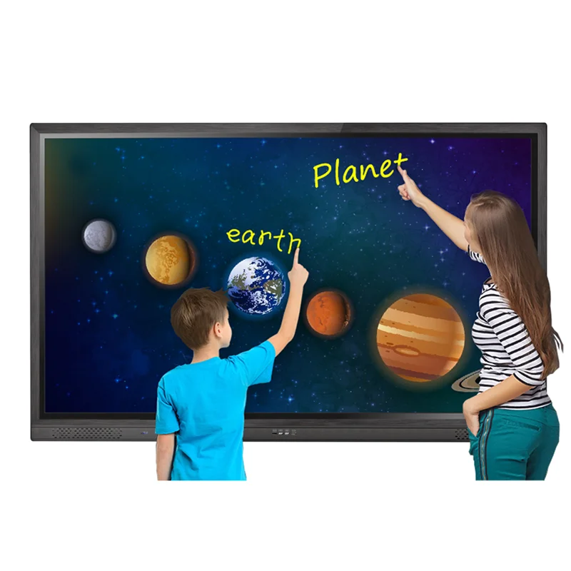  Интерактивная сенсорная светодиодная интерактивная панель 4K UHD 55 65 75 86 дюймов 20 точек для образования и
