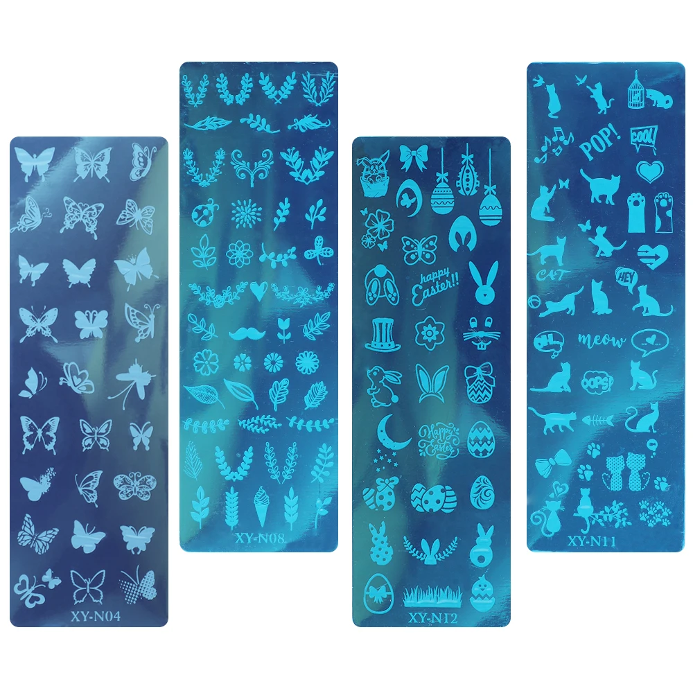 12*6cm Stainless Steel Nail Art Design Stamping Template Nail Polish Pattern Seal Mold Nail Art Gel Design Plate