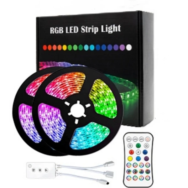 Wholesale Hot Product Colorful 5M/Roll 50Leds Meter Smart Wifi Control Remote App DC 12V 5050 Rgb Led Strip Lights for Home