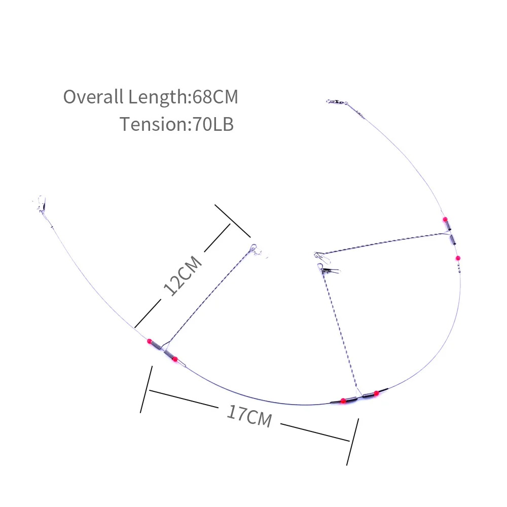 18-68 cm metal lure bait wobblers fishing tackle Wire balance fishing tackle Accessories Swivel peche en mer