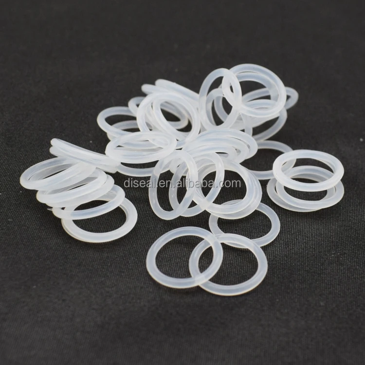 OD6.75x3.15x1.8 High Temperature Silicon O-Ring Seal Gasket Transparent Clear Black VMQ ORing round Rubber Silicone O Ring Seals