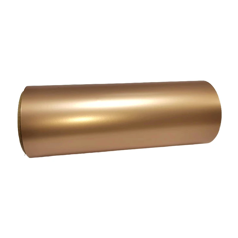 Wholesale high quality metalized gold glossy pet wet laminating film