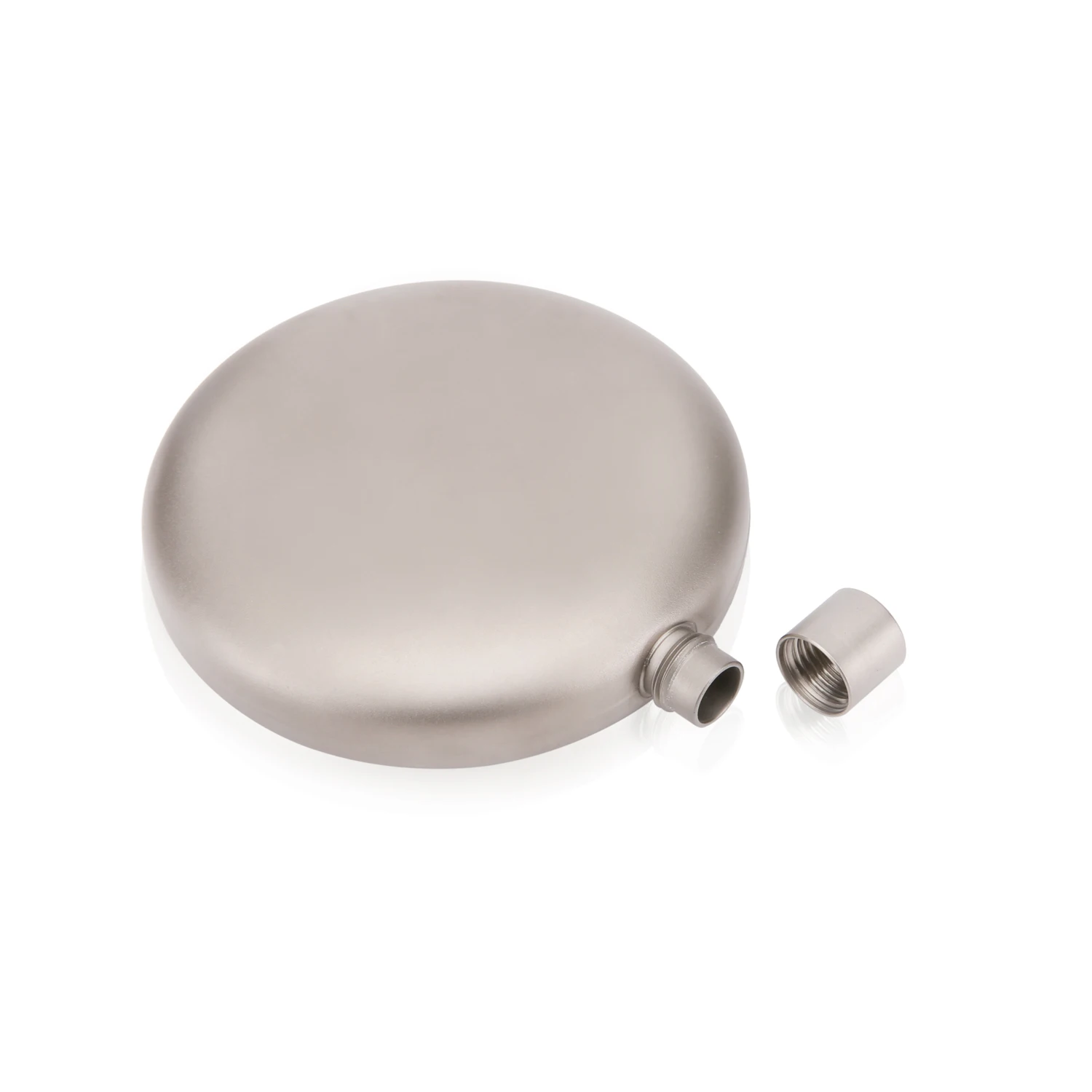 Customized Logo Titanium Wine Flask Lightweight Portable Titanium Mini Wine Bottle Titanium Cookware Flagon