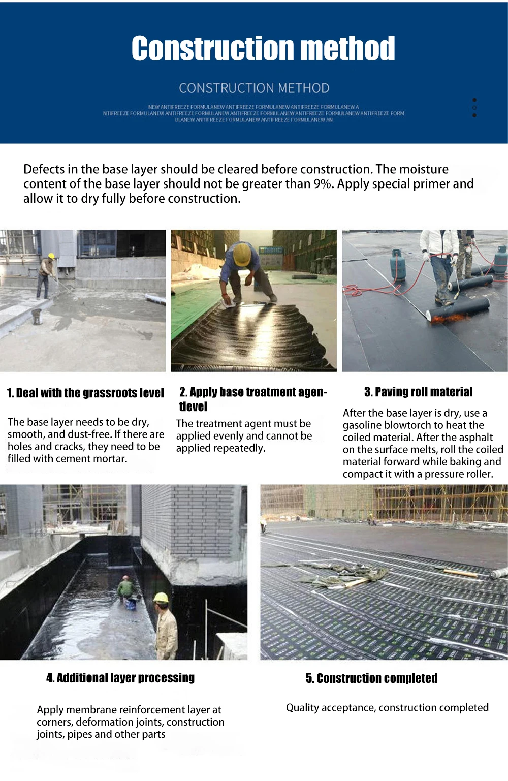 2024 Hot Selling Building Roofing SBS/APP Modified Asphalt Waterproofing Membrane for Roof and Wall