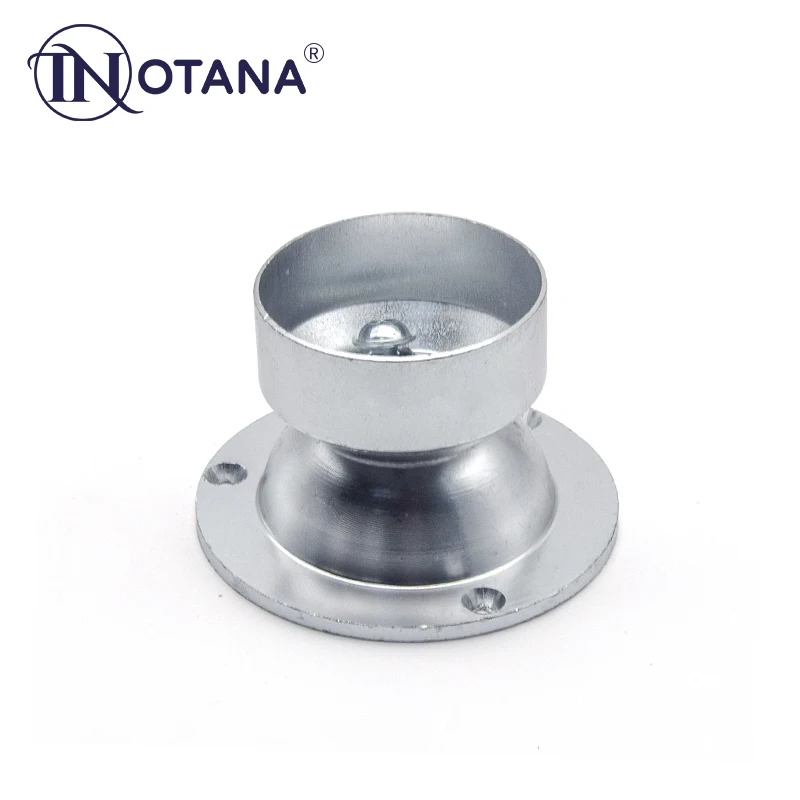 Aluminum railing accessories handrail pipe flange round pipe wall connector for balcony and balustrades use for outside