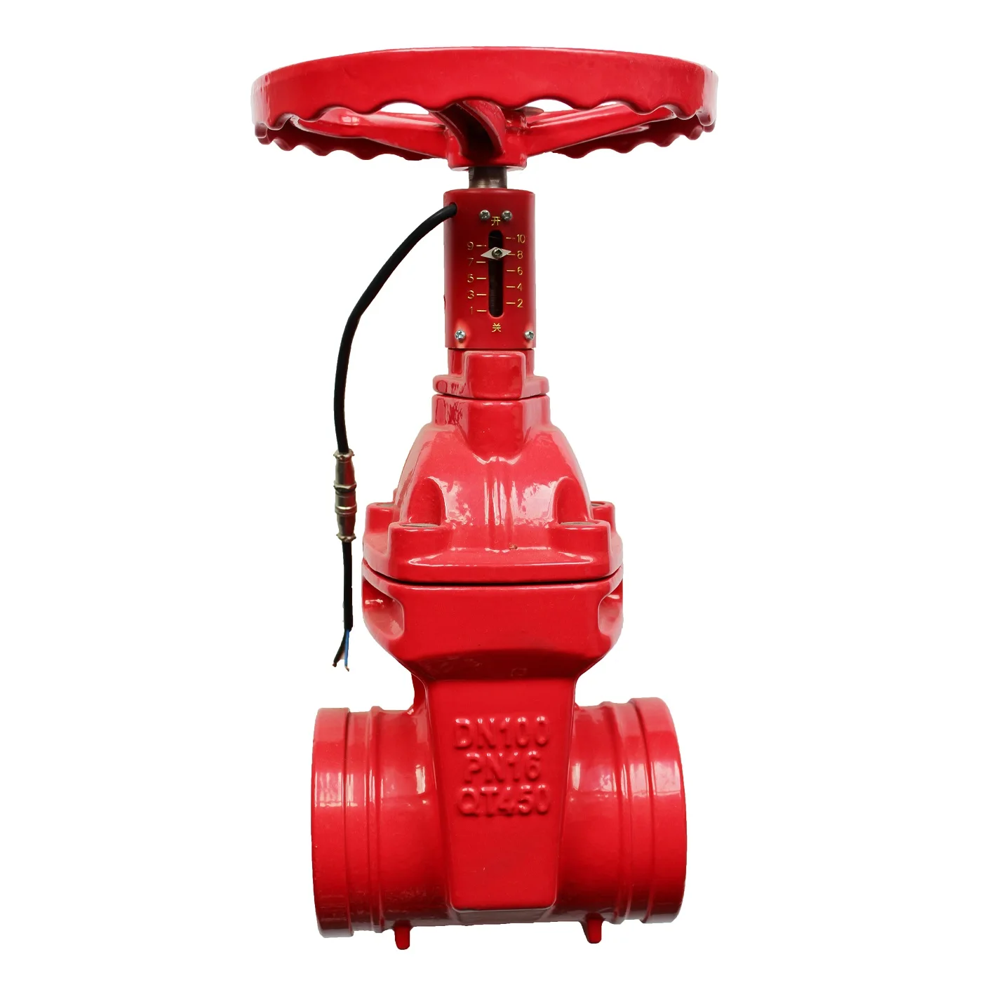 
FIRE FIGHTING NRS CAST IRON SOFT SEAT SIGNAL GROOVED GATE VALVE 