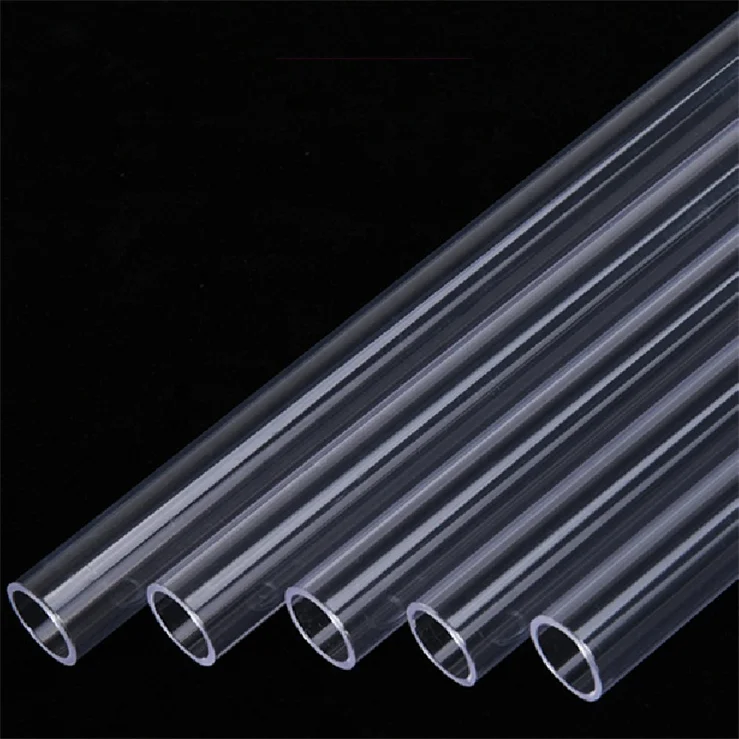 High Quality Transparent Clear Polycarbonate Pipe Colorful Pvc Pc Pmma Acrylic Plastic Tube