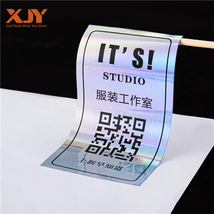 XJY голографическая 3d форма поднятая рельефная гелевая полиуретановая купольная наклейка с логотипом Eproxy смолы