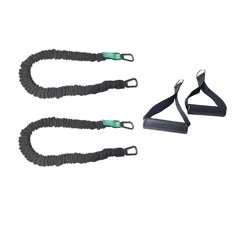 Эластичные латексные эластичные ленты для силовых тренировок фитнеса с ручкой