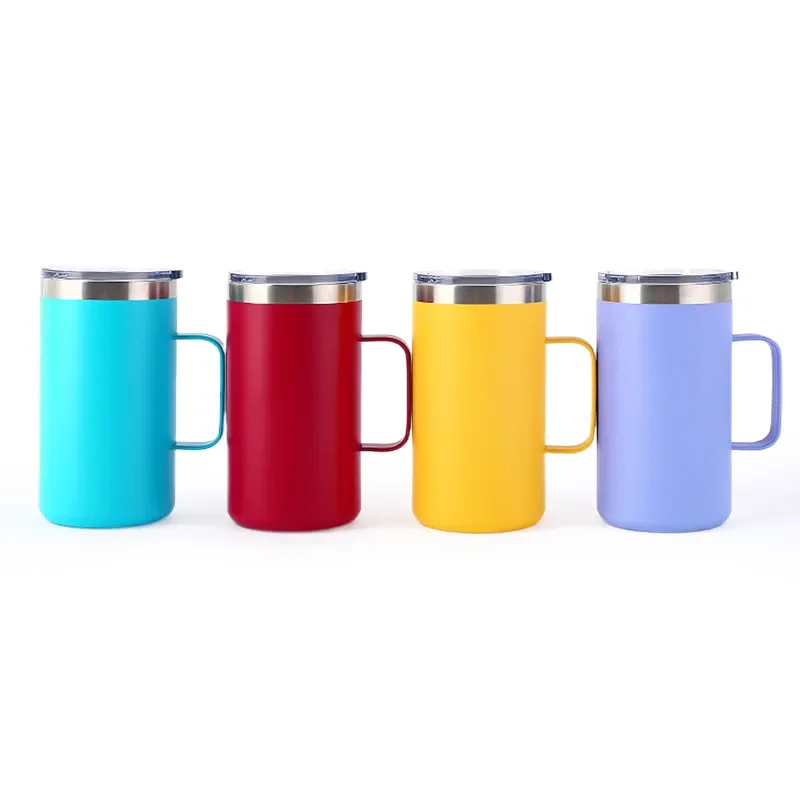 Stainless Steel Vacuum Mugs Vasos Termos Yetymugs Wine Glass Tumbler Custom Logo Thermal cups With Handle