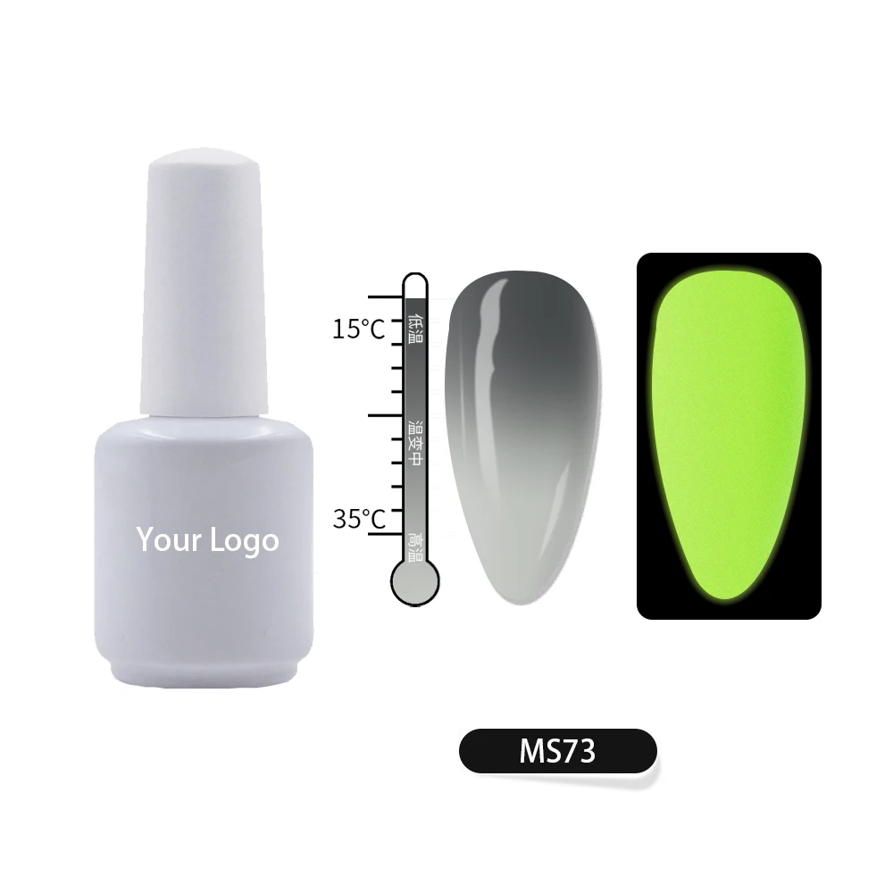 Temperature Change gel paint uv Gray Color temperature color changing gel polish