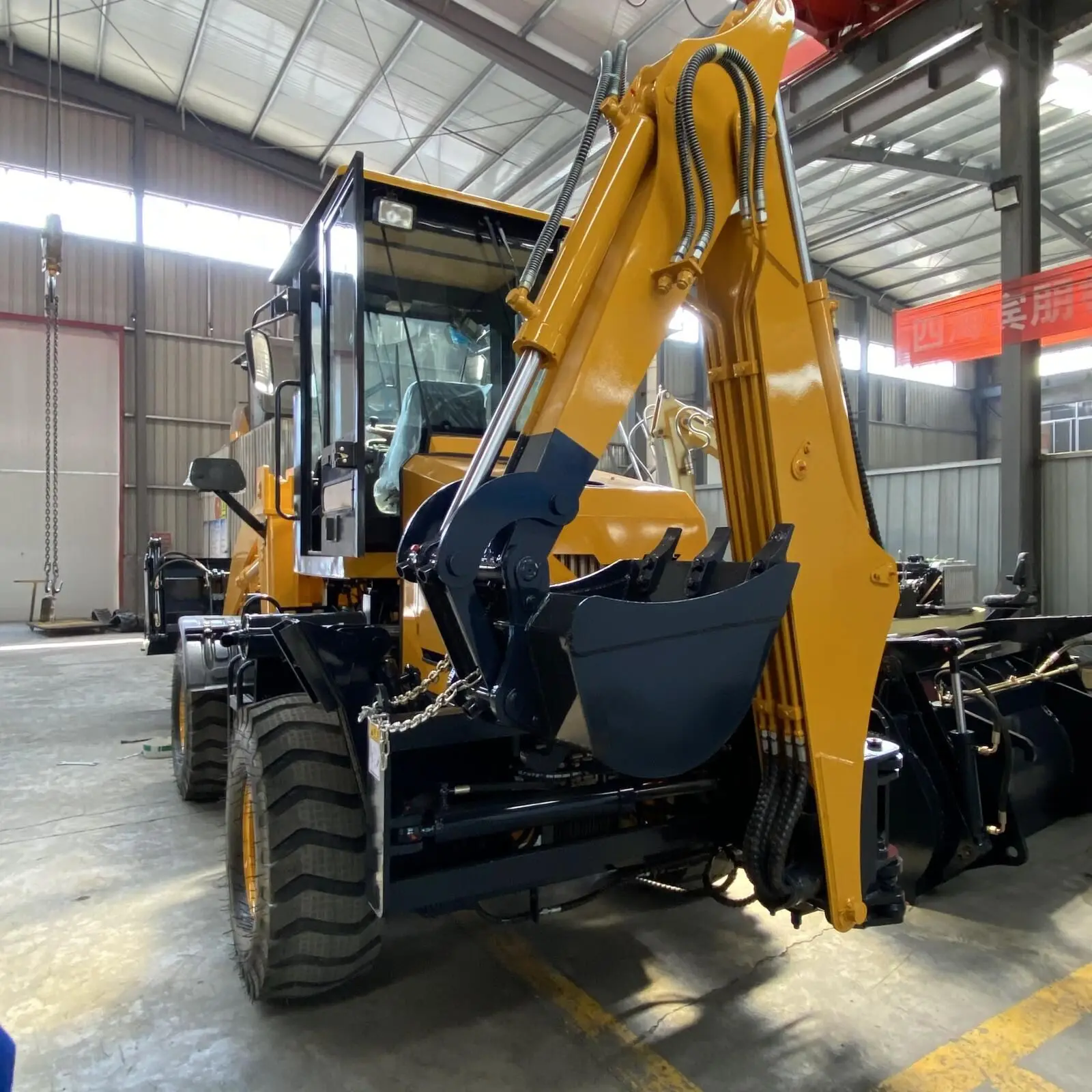 Full Hydraulic Mini Wheel Loader 920 Multi-Functional Articulated Mini Loader