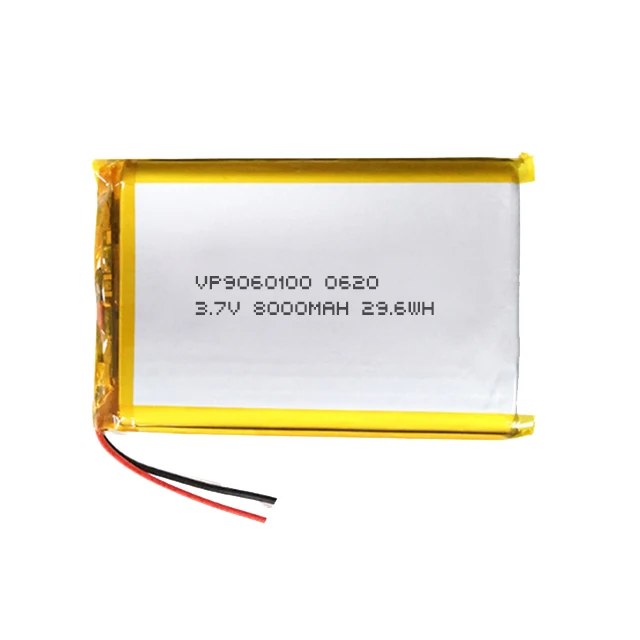 LIPO 3.7V 8000mAH Lithium Polymer Battery Cell VP9060100 for Power Bank