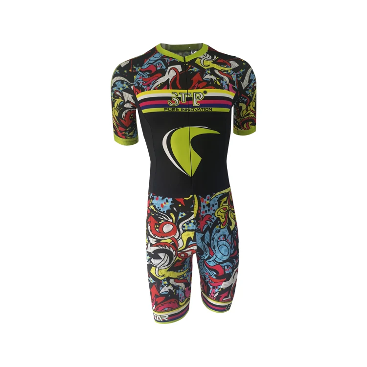 Fashion Custom Short Track Inline Cycling One Piece Ski Speed Skating Skin Suit