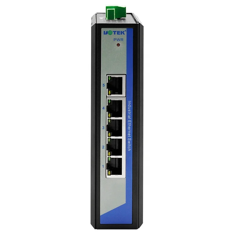  Неуправляемый коммутатор UTEK Industrial Ethernet 100M с 5