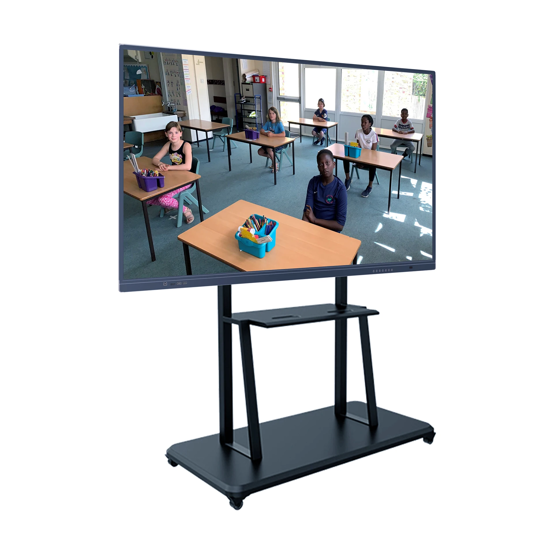 Android 9.0 Indoor 110 inch 3840*2160 touch screen monitors interactive smart board
