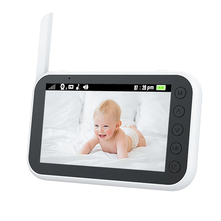New Baby Monitor 4.5Inch HD720P Wireless Night Vision with Two Baby Cameras Two-way Talk Back LCD Display Baby Monitoring Camera