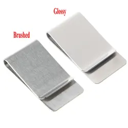 Custom Logo Metal Stainless Steel Money Clip for wedding gift   Men Husband Dad Boyfriend Custom Engraving