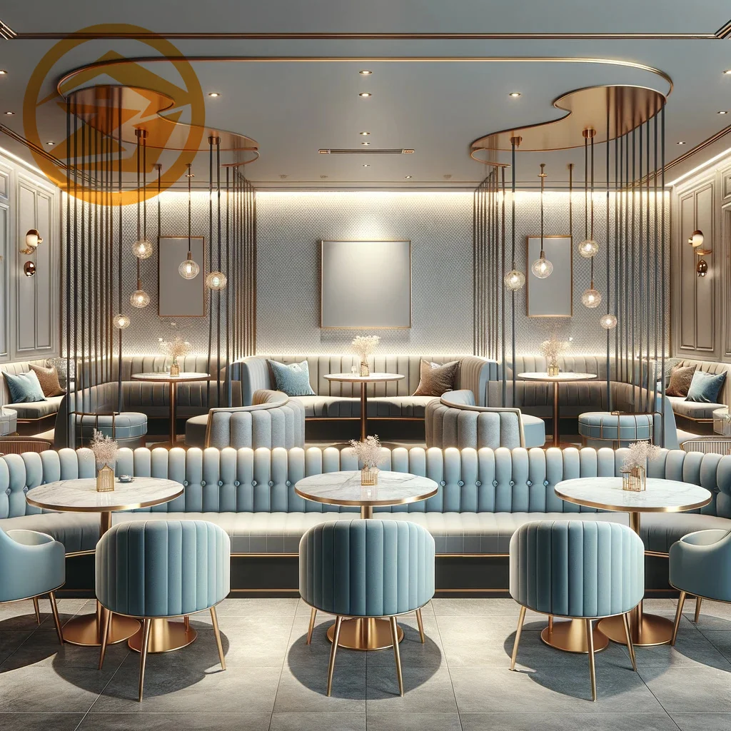 Wholesale modern fast food dinning room cafe shop furniture dining table and chairs set for restaurant