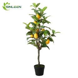 2020 Hot Sale Home Decoration Plastic Plant Artificial Fruit Lemon Tree
