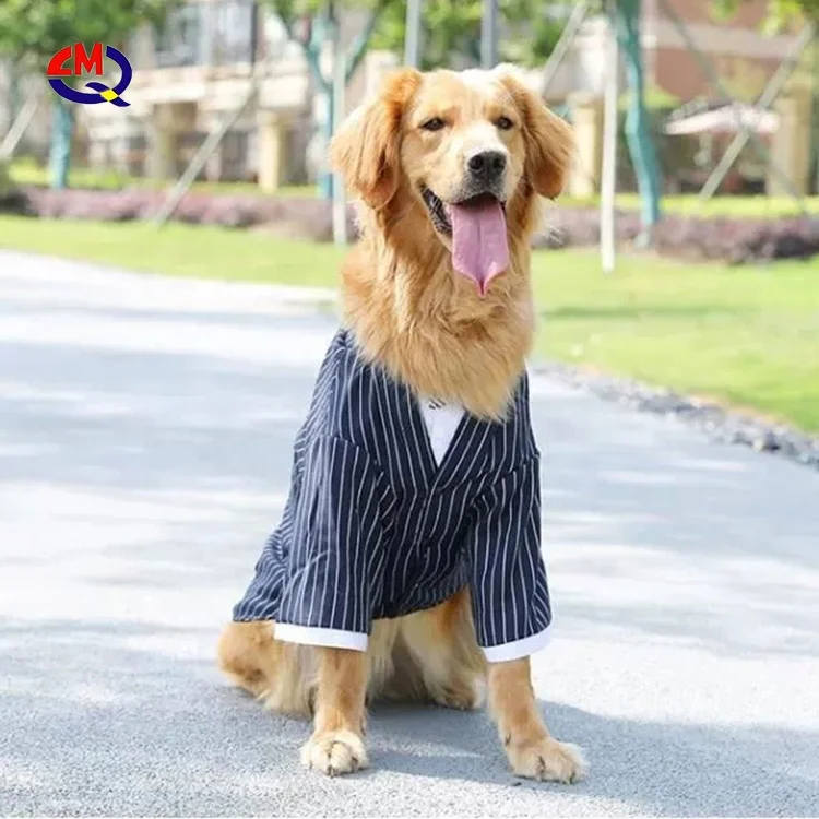 Wedding Dog Shirt Formal Tuxedo for Dog Stylish Pet Bow Tie Costume Tuxedo for Golden Retriever Big Dog Clothes
