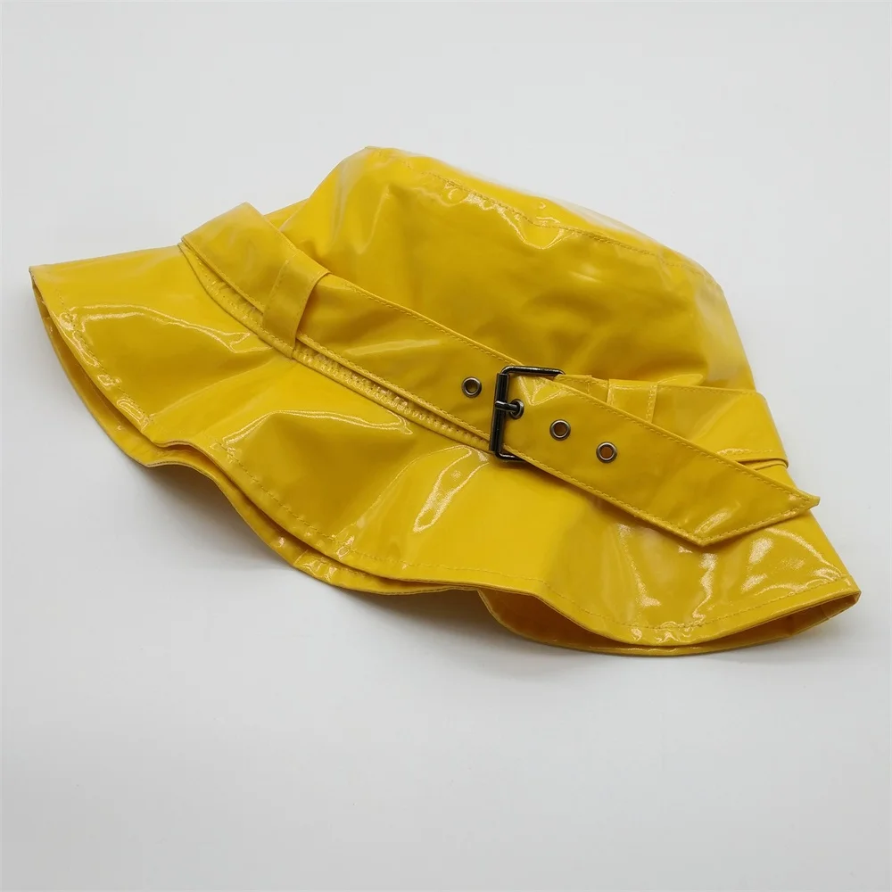 Wholesale Custom Fishing Wide Brim Hats,Woman PVC Fishmen Cap,Waterproof Rain Bucket Hat