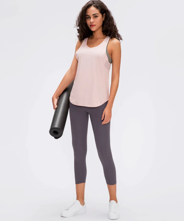
Activewear high quality sport vest women running workouts summer racerback yoga tank top 