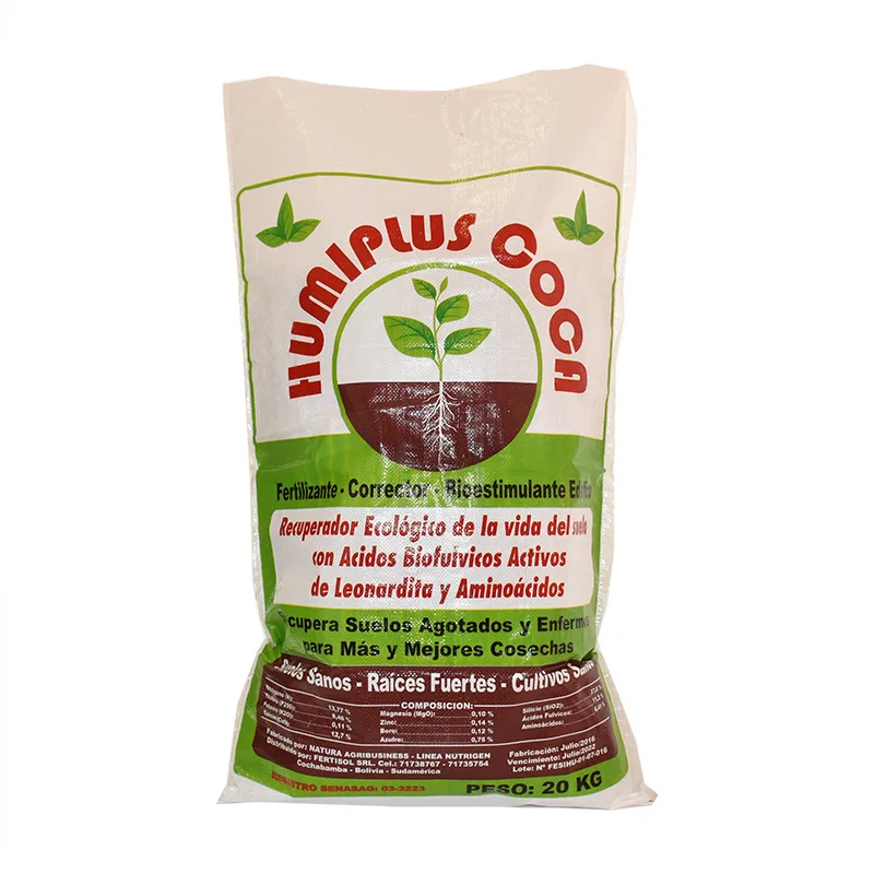Factory Wholesale 25kg NPK Fertilizer Packaging Bags Chemical Fertilizer Bags with Good Dimensions
