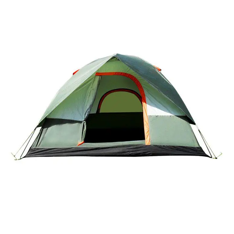
Tent waterproof camping hiking polyester oxford cloth dual layers tent 4 people TC 