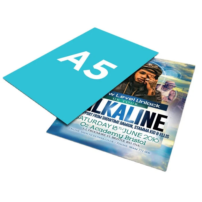 China custom size advertising leaflet cheap price promotional a5 flyer printing