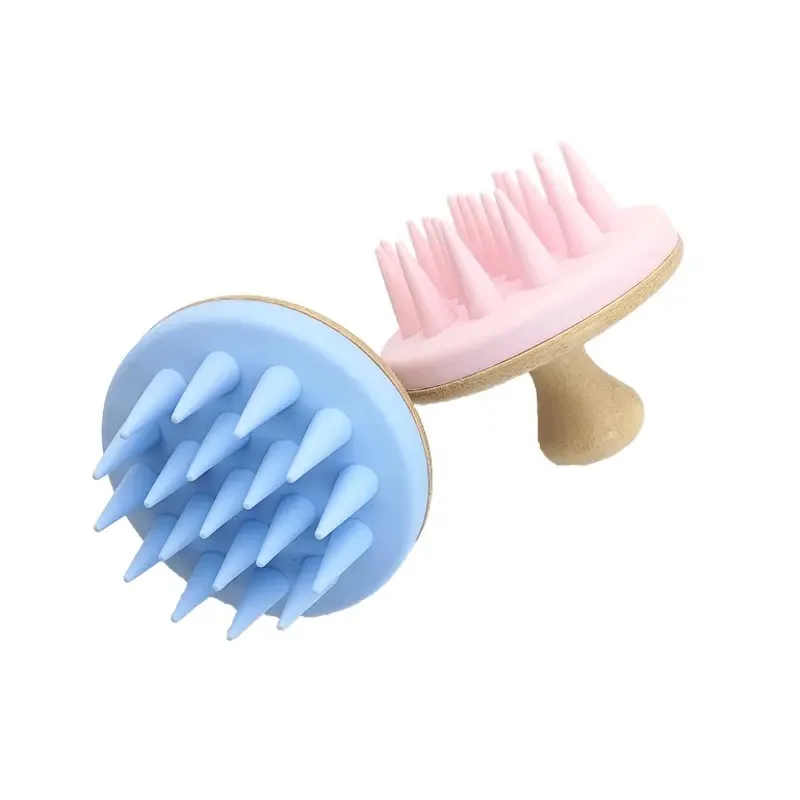 Wholesale Hair Care Scalp Head Massager Silicone Hair Growth Ease Dandruff brush For Women