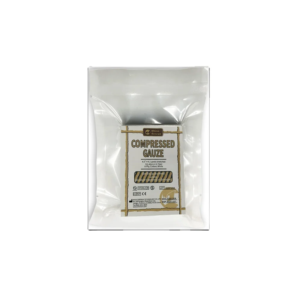 2021 Military Disposable Medical Emergency Dressing Bandage Hygienic Sterile Compressed Z Fold Gauze with CE ISO Compression
