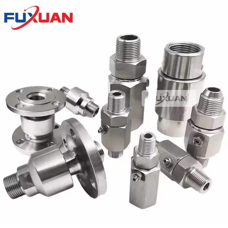 Threaded flange Pipeline connection rotary joint high pressure high speed swivel joint for water