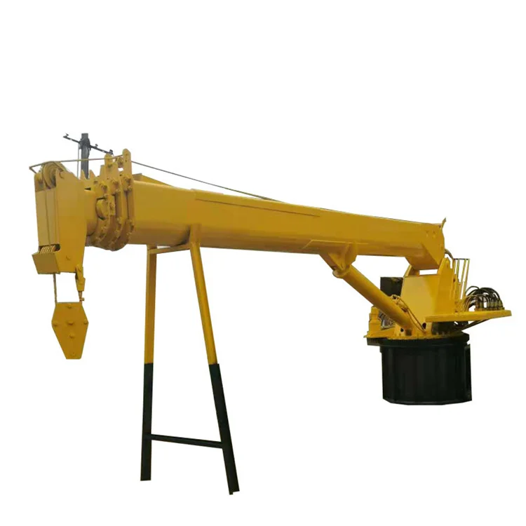 China small 6 ton hydraulic knuckle boom marine deck crane ship crane