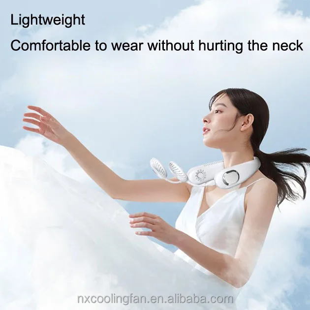 NX Wearable Neck-mounted USB Portable Cooling fan 2024 new outdoor Rechargeable Mini fan